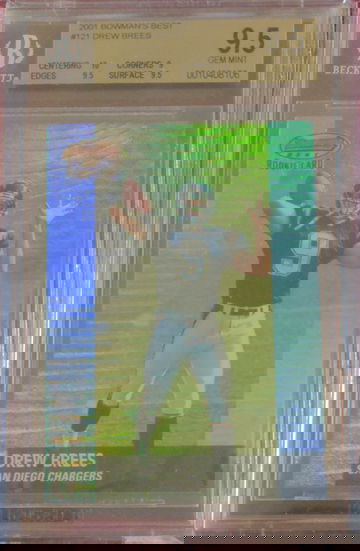 2001 Bowman's Best Drew Brees #121