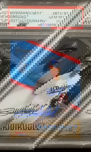 Luis Rodriguez 2021 Bowman's Best Autograph PSA 10 Gem Mint