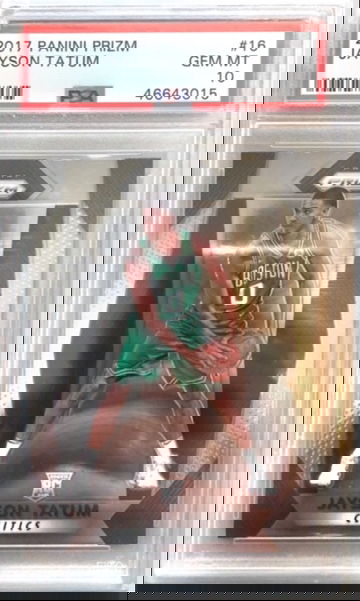 2017 Jayson Tatum Panini Prizm Base #16 PSA 10