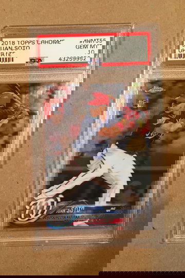 Juan Soto Topps Chrome Update Rookie PSA 10