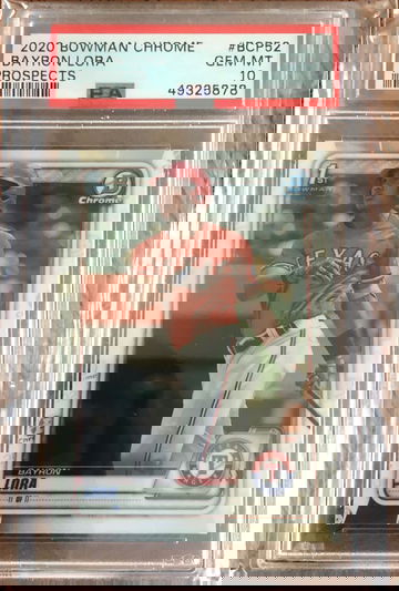 2020 Bowman Chrome Prospects 1st Bowman Bayron Lora PSA 10