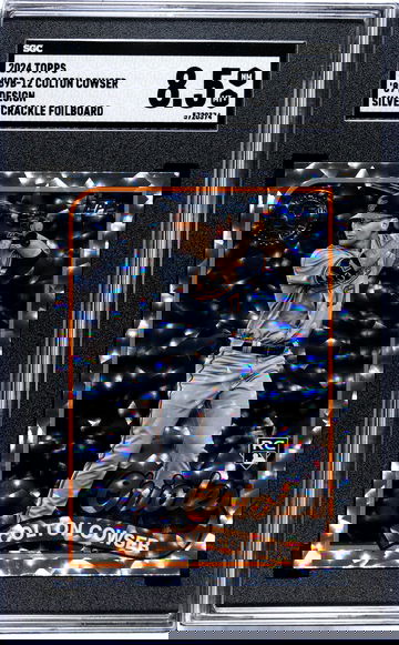 2024 Topps Colton Cowser '89 Design Silver Crackle Foilboard