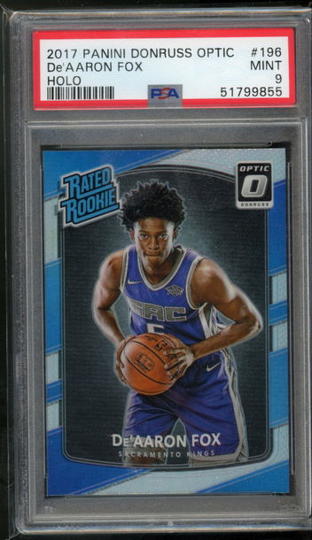 2017 Optic Holo De'Aaron Fox PSA 9 