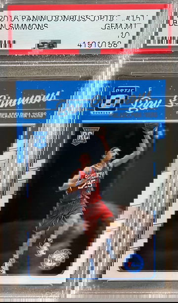 2016 Panini Donruss Optic Ben Simmons PSA 10 Gem-Mint