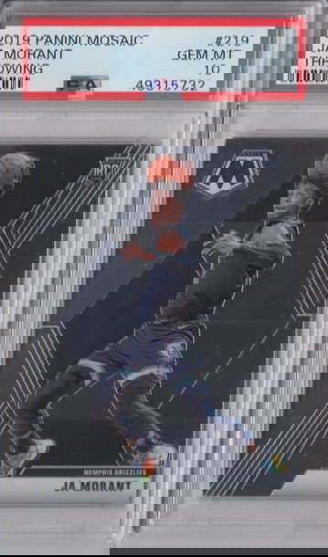 2019 Mosaic Ja Morant Throwing PSA 10