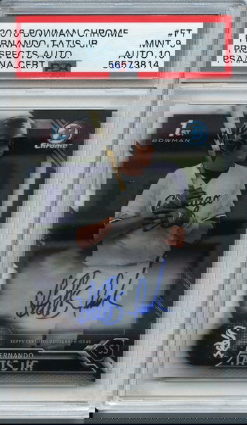 Fernando Tatis Jr. 2016 Bowman Chrome Auto PSA 9 Auto Grade 10 NEP