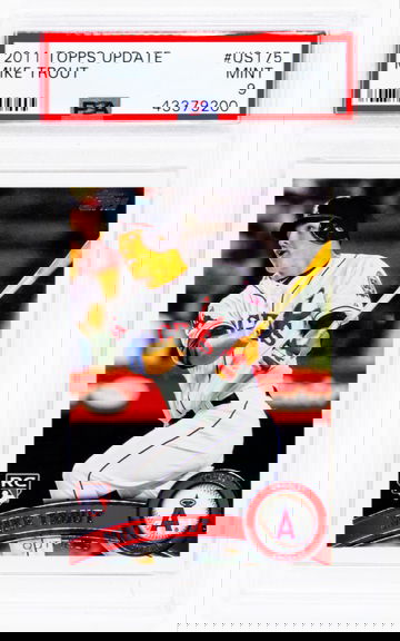 2011 Topps Update Mike Trout US175 PSA 9