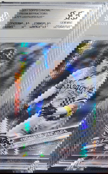 Yoan Moncada 2017 Topps Chrome Prism Refractor RC BGS 9.5+