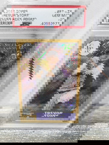 2017 Topps Silver Pack Promo Trevor Story psa 10