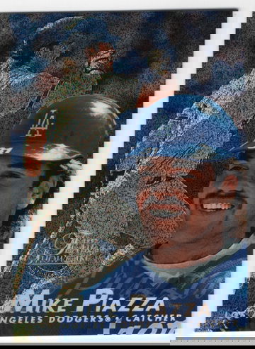 1997 FLAIR SHOWCASE ROW 0 # 31 MIKE PIAZZA HOF