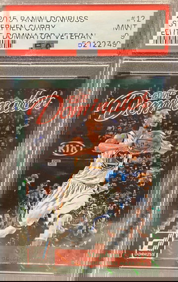 2015 Donruss Elite Dominator Stephen Curry /999 PSA 9