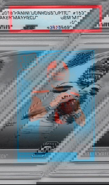 2018 Panini Donruss Optic #153 Baker Mayfield RC PSA 10 Gem Mint