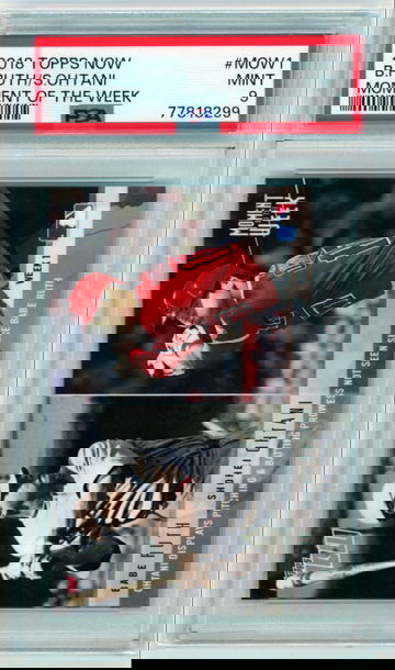 2018 Topps Now #MOW1 B.Ruth/S.Ohtani Moment of the Week PSA 9 MINT!