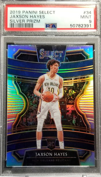 2019-20 Panini Select Silver Jaxson Hayes RC #34 PSA 9