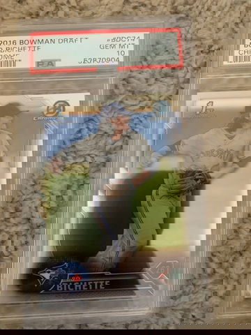 2016 bowman draft bo bichette psa 10