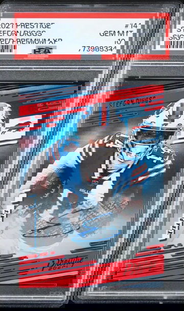 Stefon Diggs 2021 Panini Prestige Auto PSA 10