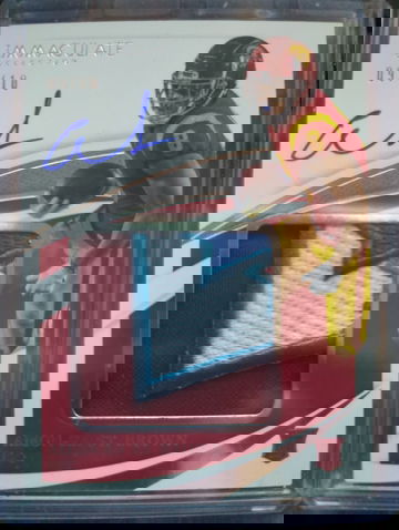 2022 Immaculate Collegiate Amon-Ra St Brown Logo Patch RPA /10