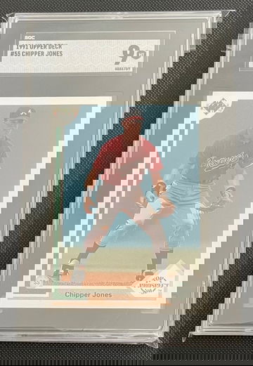 1991 Upper Deck Chipper Jones SGC 9