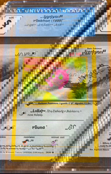 1999 Pokémon Jungle 1st Edition Jigglypuff CGC 9 