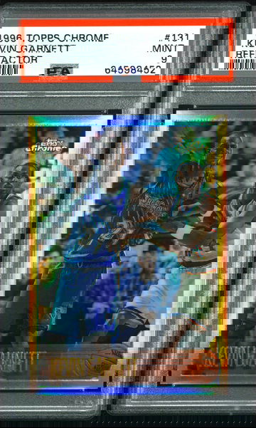 Kevin Garnett 1996 Topps Chrome Refractor PSA 9 No Green