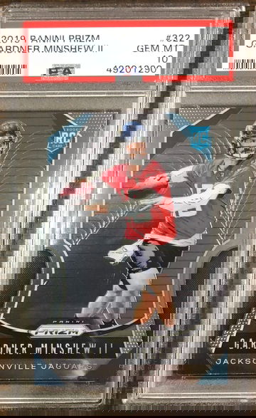 2019 Panini Prizm #322 Gardner Minshew RC Rookie PSA 10 Gem Mint Jags