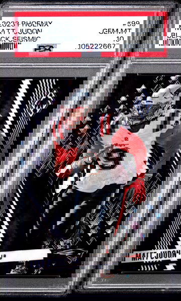 2023 Panini Phoenix Black Seismic Matt Judon #99 PSA 10