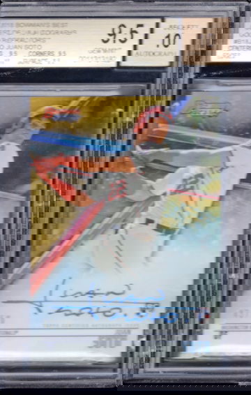 2018 BEST JUAN SOTO RC AUTO GOLD /50 BGS 9.5/10