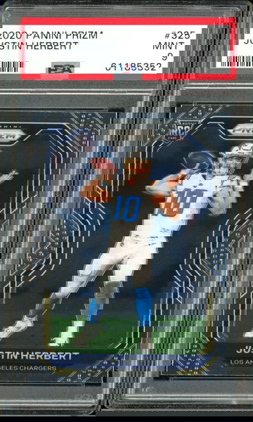 2020 Prizm Justin Herbert Rookie RC PSA 9 MINT