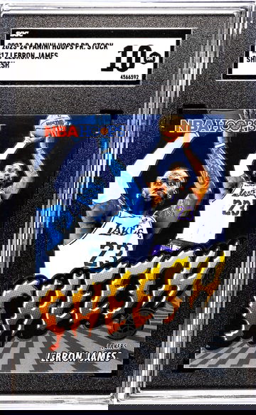 2023-24 Panini Hoops Premium Stock #17 Lebron James Sheesh SGC 10