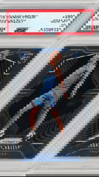 2019-20 Prizm #289 Darius Bazley Base RC PSA 10 Gem Mint