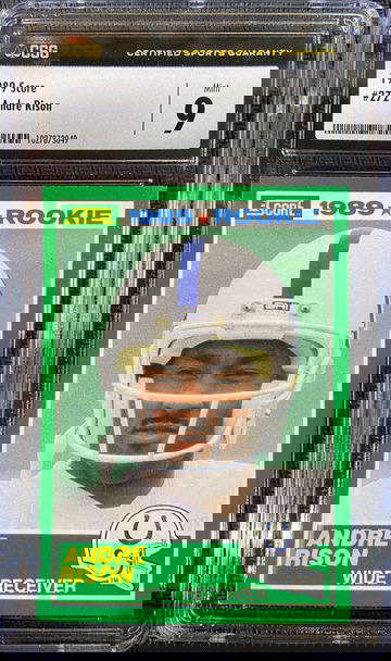 1989 Score ROOKIE Andre Rison CSG 9 MINT