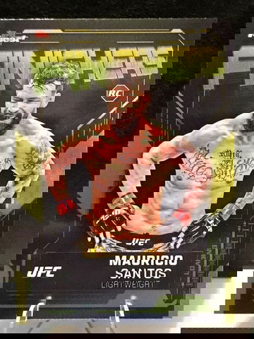 2025 Topps Finest UFC  Mauricio Santos  Finishers RC #FN-25  Rookie