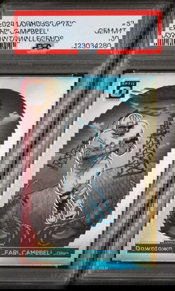 2024 Optic Downtown Legends Earl Campbell #3 PSA 10