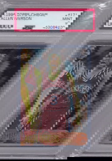 Allen Iverson - 1996 Topps Chrome PSA 9