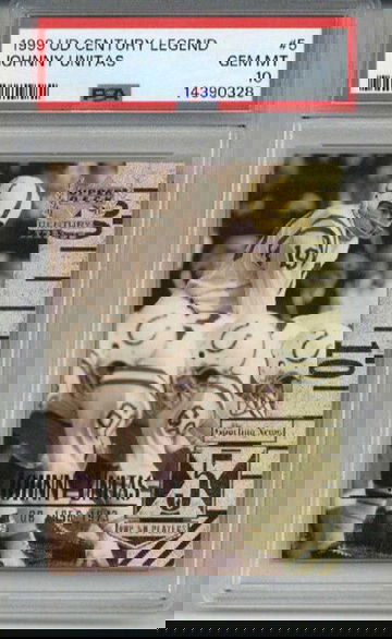 1999 UPPER DECK CENTURY LEGENDS #5 JOHNNY UNITAS CARD COLTS PSA 10