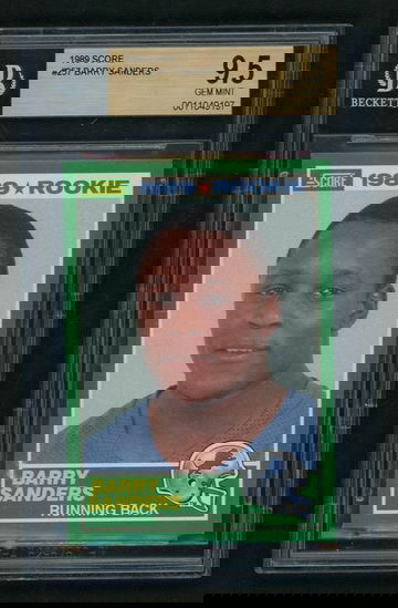 1989 Score Barry Sanders #257 RC BGS 9.5