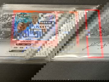 2022-23 contenders optic paolo banchero red prizm rookie auto rc /99 psa 10