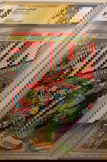 Incredible Hulk #181 CGC 8.0 Signature Series Signed Roy Thomas