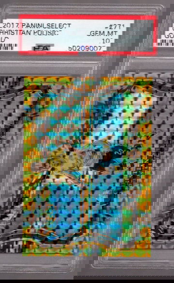 Christian Pulisic 2017-18 Panini Select Field Level Gold Prizm