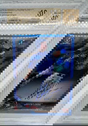 2018 Bowman Chrome GRIFFIN CONINE /150 BGS 10/10 Auto! POP 1! ONLY ONE!