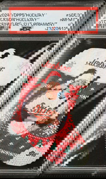 2024 Topps Holiday Stocking Die-Cut Ornaments Jackson Holliday #SDC3 PSA 8