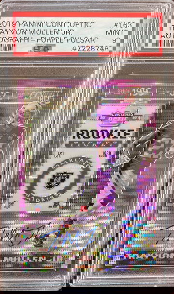 2019 Panini Contenders Optic Trayvon Mullen Jr Auto Purple Pulsar /21