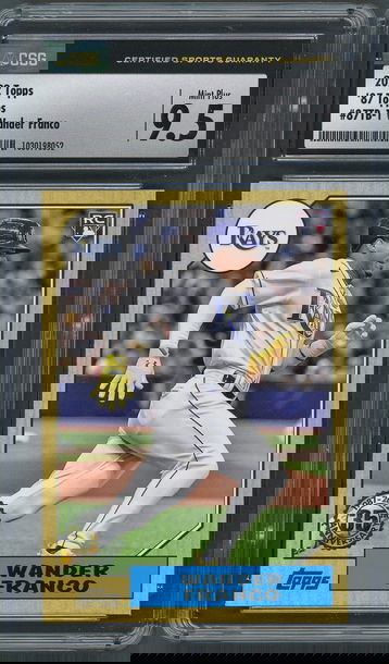 2022 Topps Series 2 Wander Franco RC 87' 35th Anniversary CSG Mint+ 9.5