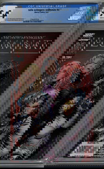 New Avengers Illuminati 4 CGC 9.4 All Girl Cover