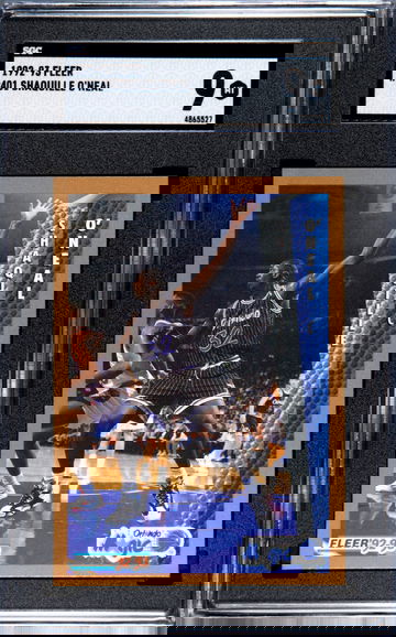 1992-93 Fleer #401 Shaquille O'Neal Rookie SGC 9