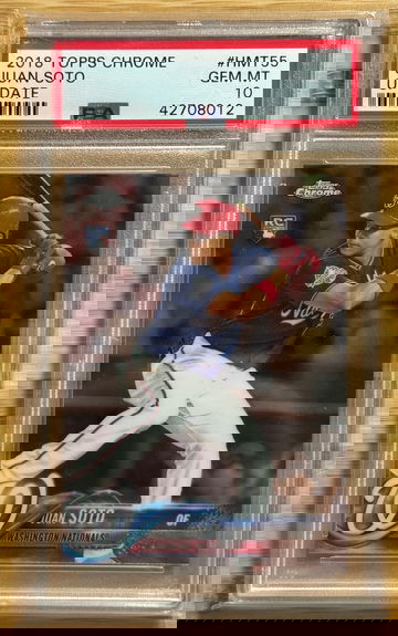 2018 Topps Chrome Update Juan Soto RC PSA 10