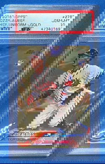 Ozzie Albies 2018 Topps Gold /2018 RC PSA 10