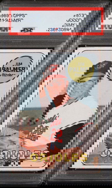 1969 Topps Jim Palmer #573 PSA 2