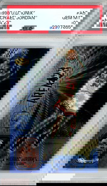1998 UPPER DECK IONIX AREA 23 MICHAEL JORDAN #A5 BULLS HOF PSA 10 GEM MT