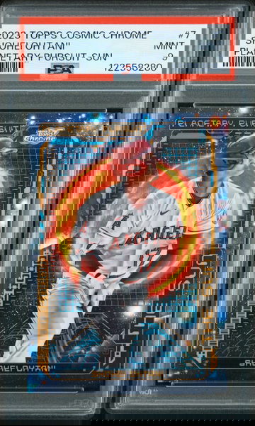 2023 TOPPS COSMIC PLANETARY PURSUIT 7 SHOHEI OHTANI SUN PSA 9